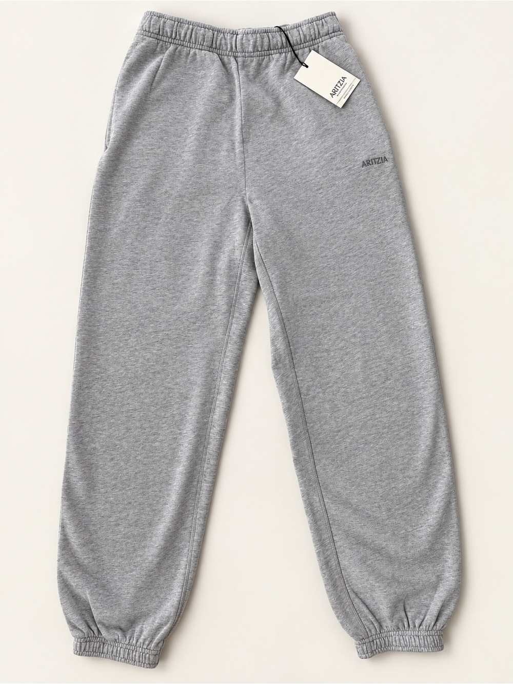Aritzia Sweatfleece Terry Fleece Mega Jogger – Heather Chrome – 2XS – NWT - Picture 2 of 7